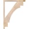 Ekena Millwork Merced Block Smooth Bracket w/ Offset Brace, Douglas Fir, 3 1/2"W x 26"D x 34"H BKT0402X26X34MRC05SDF - alternate 4